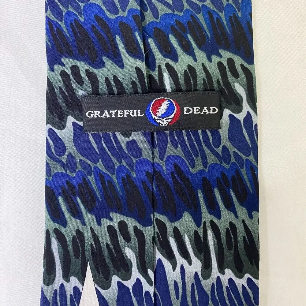#6619 Grateful Dead Shades of Blue Mens Necktie. Tie